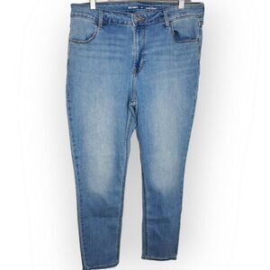 Old Navy Women's Wow High Rise Super Skinny Ankle in  Medium Light Wash Denim si